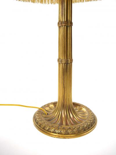 19th Century Gilt Bronze Candlestick Style Table Lamp