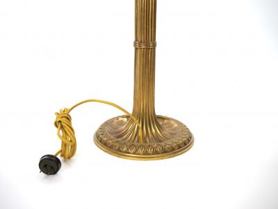19th Century Gilt Bronze Candlestick Style Table Lamp