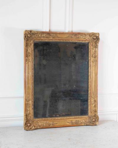 19th Century Gilt Decorated French Mirror
