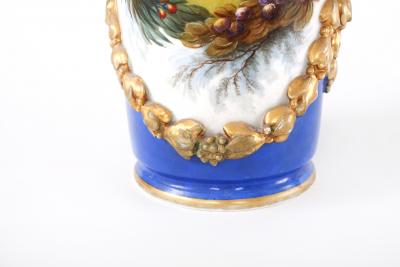 19th Century Gilt Porcelain Decorative Pair Vases
