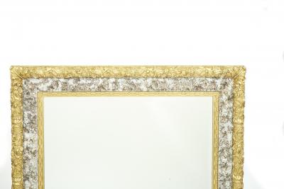 19th Century Gilt Wood Framed Beveled Wall Mirror