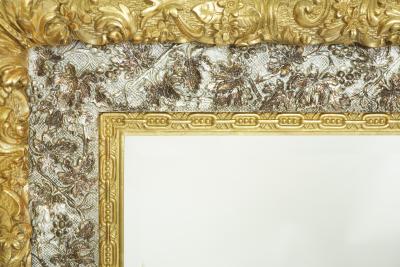19th Century Gilt Wood Framed Beveled Wall Mirror
