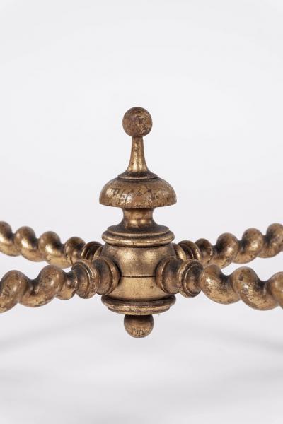 19th Century Giltwood Barley Twist Stool