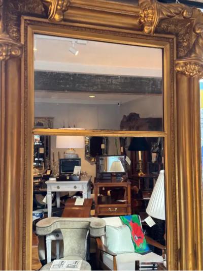 19th Century Giltwood Carved Mirror