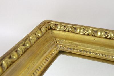 19th Century Golden Biedermeier Mirror With Bulls Eye Bars Austria ca 1830