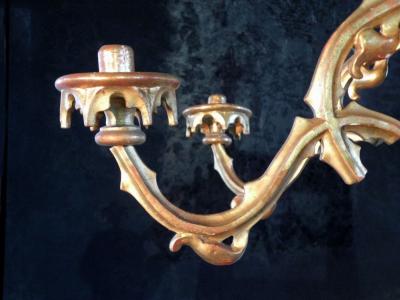 19th Century Gothic Revival Giltwood Chandelier
