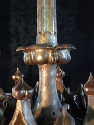 19th Century Gothic Revival Giltwood Chandelier