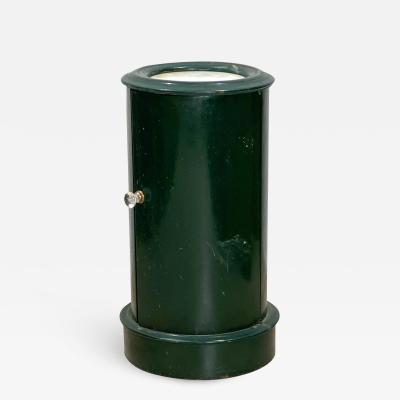 19th Century Green Lacquered Column Cabinet England