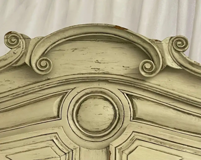 19th Century Gustavian Bookcase Cabinet Cupboard Antiqued Mirror French