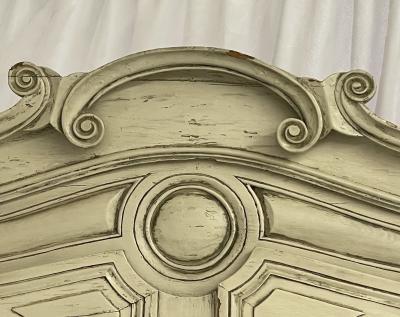 19th Century Gustavian Bookcase Cabinet Cupboard Antiqued Mirror French