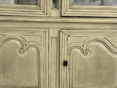 19th Century Gustavian Bookcase Cabinet Cupboard Antiqued Mirror French