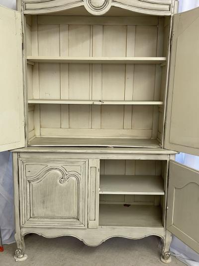 19th Century Gustavian Bookcase Cabinet Cupboard Antiqued Mirror French