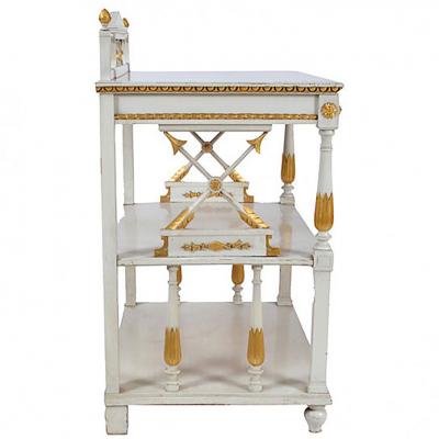 19th Century Gustavian Swedish Painted Server