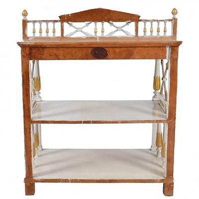 19th Century Gustavian Swedish Painted Server