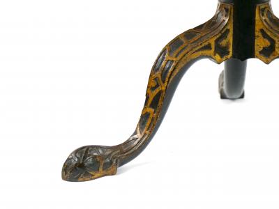 19th Century Hand painted Victorian Chinoiserie Tripod Side Table