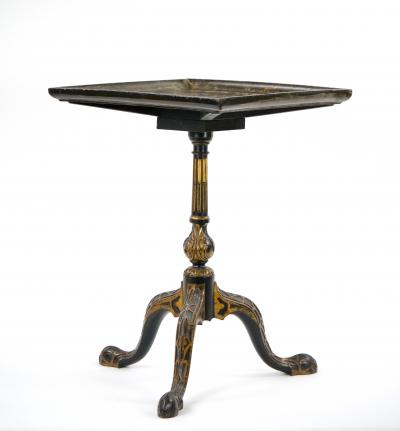 19th Century Hand painted Victorian Chinoiserie Tripod Side Table