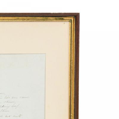 19th Century Handwritten Framed Poem