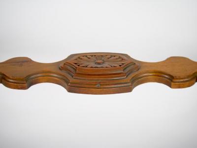 19th Century Heavily Hand Carved Inlaid Top Console Center Table