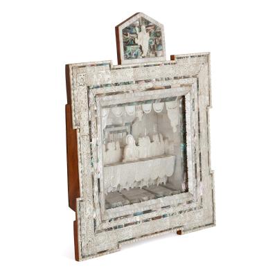 19th Century Holy Land mother of pearl icon