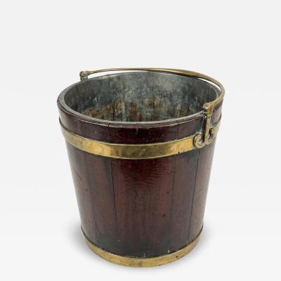 19th Century Irish George III Mahogany Peat Bucket Planter