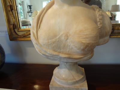 19th Century Italian Alabaster Bust