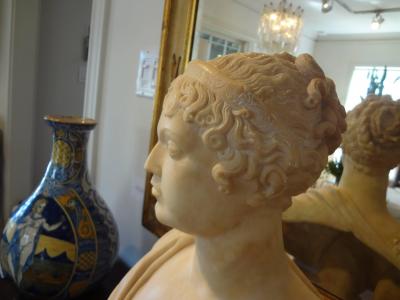 19th Century Italian Alabaster Bust