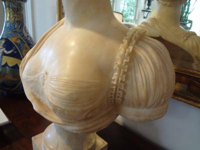 19th Century Italian Alabaster Bust