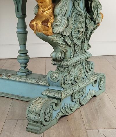 19th Century Italian Center Table with Levanto Marble Top