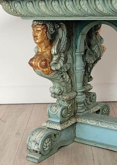 19th Century Italian Center Table with Levanto Marble Top