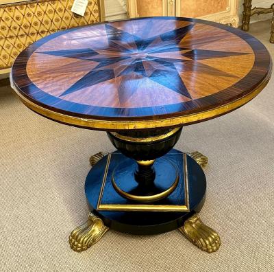 19th Century Italian Continental Centre Table End or Card Table Bronze Feet