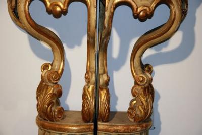 19th Century Italian Corner Consoles