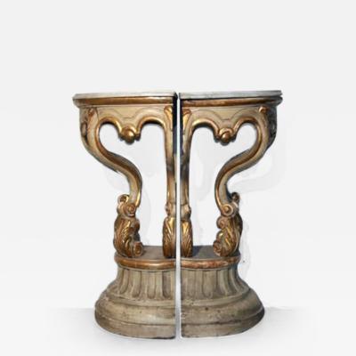 19th Century Italian Corner Consoles