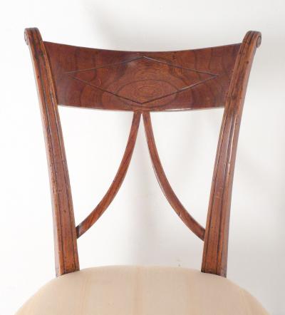 19th Century Italian Fruitwood Neoclassical Side Chair