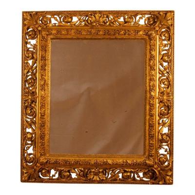 19th Century Italian Gilt Wood Mirror