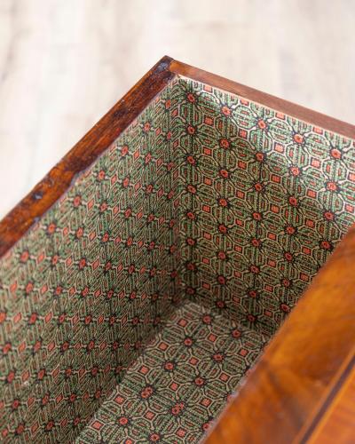 19th Century Italian Louis XVI Style Walnut and Marquetry Bedside Cabinet