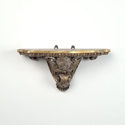 19th Century Italian Silver and Gold Gilt Bracket or Shelf circa 1880