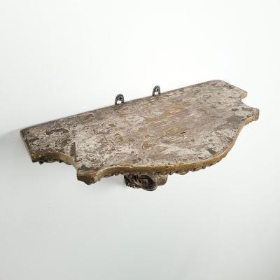 19th Century Italian Silver and Gold Gilt Bracket or Shelf circa 1880