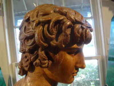 19th Century Italian Terracotta Bust of a Classical Male