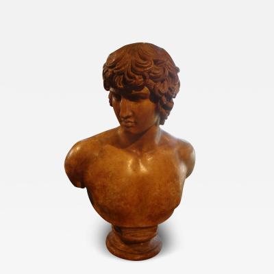 19th Century Italian Terracotta Bust of a Classical Male