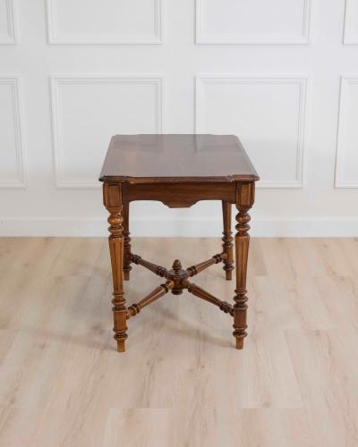19th Century Italian Walnut Writing Desk Neoclassical Design