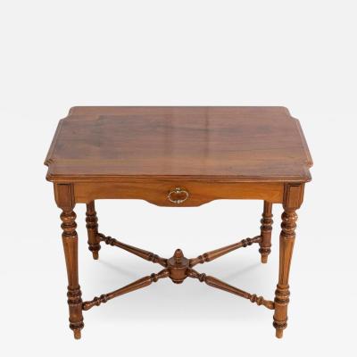 19th Century Italian Walnut Writing Desk Neoclassical Design