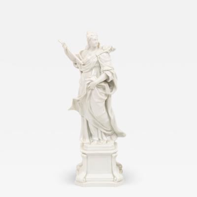 19th Century Italian White Porcelain Decorative Sculpture of Monarchy