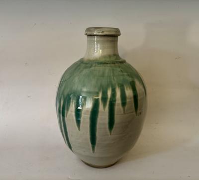 19th Century Japanese Celedon Glazed Jar