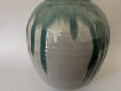 19th Century Japanese Celedon Glazed Jar