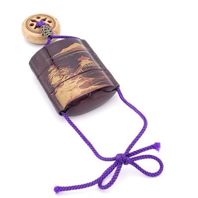 19th Century Japanese Inro with Ojimi Bead and Toggle Probably Western