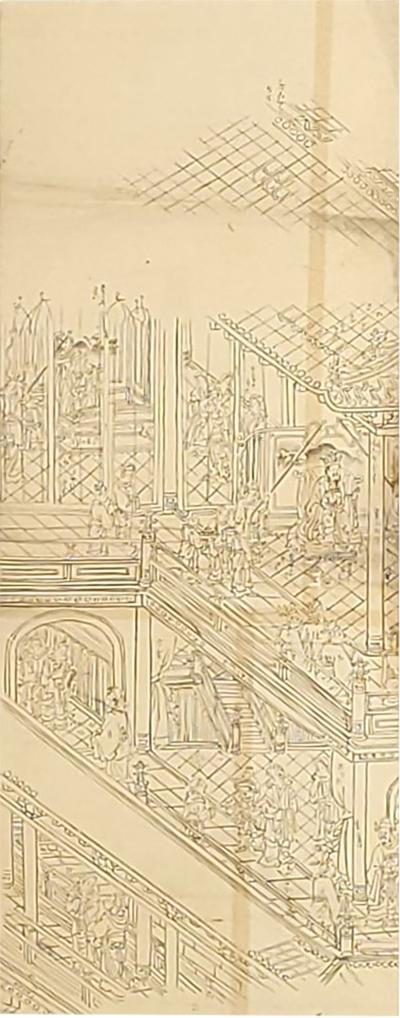 19th Century Japanese Study for a Screen