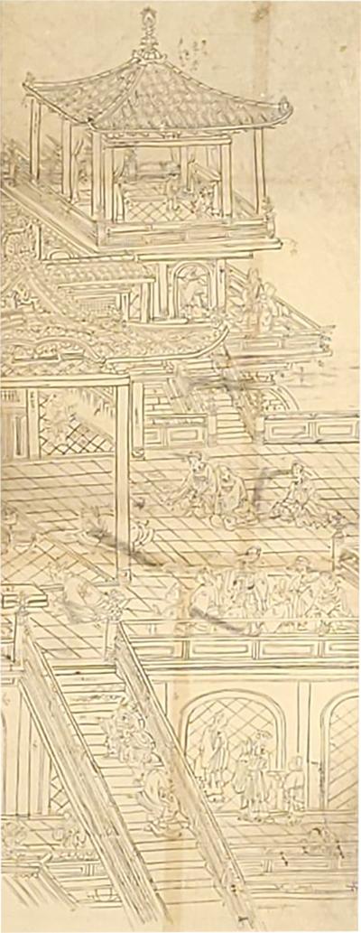 19th Century Japanese Study for a Screen