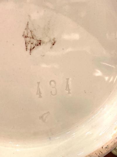 19th Century Large Art Nouveau Style Hand Painted Gilt Decorated Vases Urns