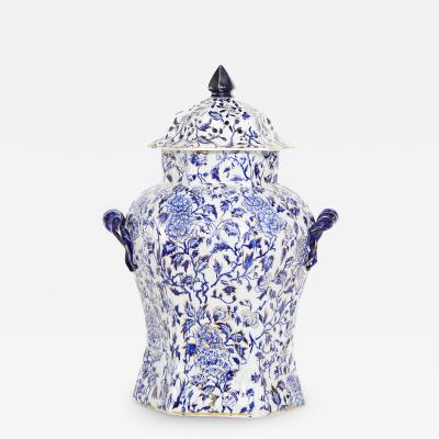 19th Century Large English Porcelain Covered Urn