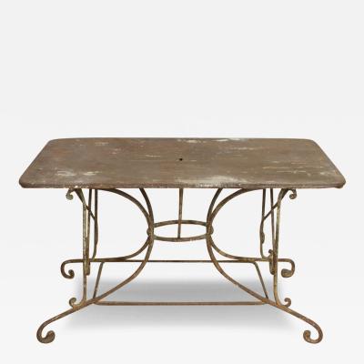 19th Century Large French Iron Table